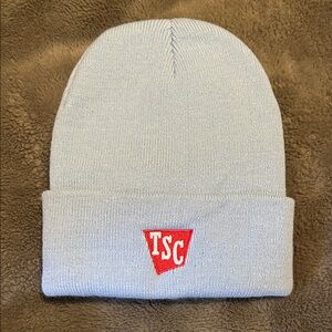 Tractor Supply TSC Beanie Blue Red Never Worn